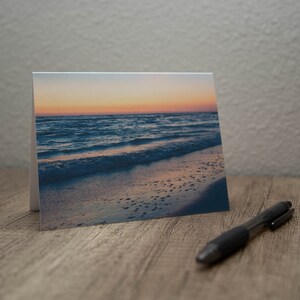 Grußkarte mit Strand | Die Schatzinsel | Blanko Grußkarte | Sonnenuntergang Grußkarte | Danke-Karte | Jede Anlass-Karte | Florida