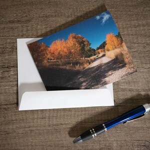 Colorado Landschaft Karte | Herbst Weg Grußkarte |  Grußkarte Herbst | Danke-Karte | Jede Anlass-Karte | Wander Vibes
