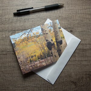 Tarjeta de paisaje de Colorado / Tarjeta de felicitación del bosque de otoño / Pase de Kenosha / Tarjeta de felicitación en blanco de otoño / Tarjeta de agradecimiento / Tarjeta de cualquier ocasión