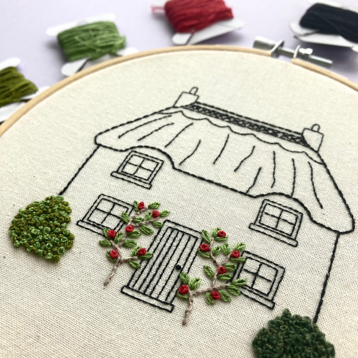 Country Cottage PDF Embroidery Pattern English Cottagecore - Etsy Australia