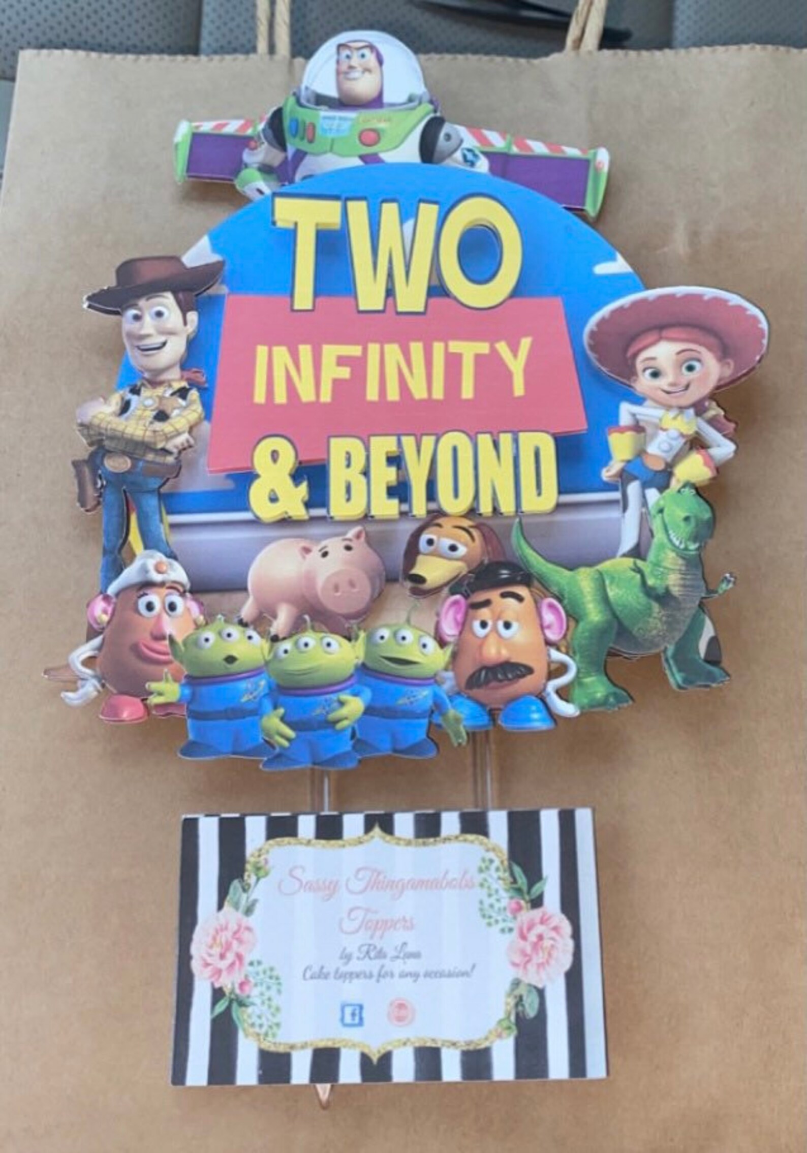 Two Infinity and Beyond Cake Topper Etsy