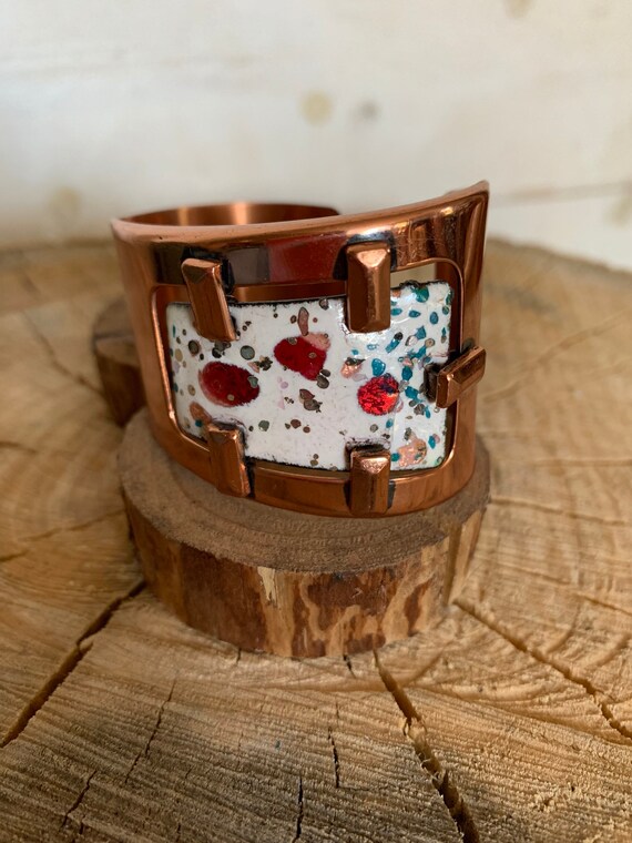 Mid Century Signed Matisse Copper Bracelet
