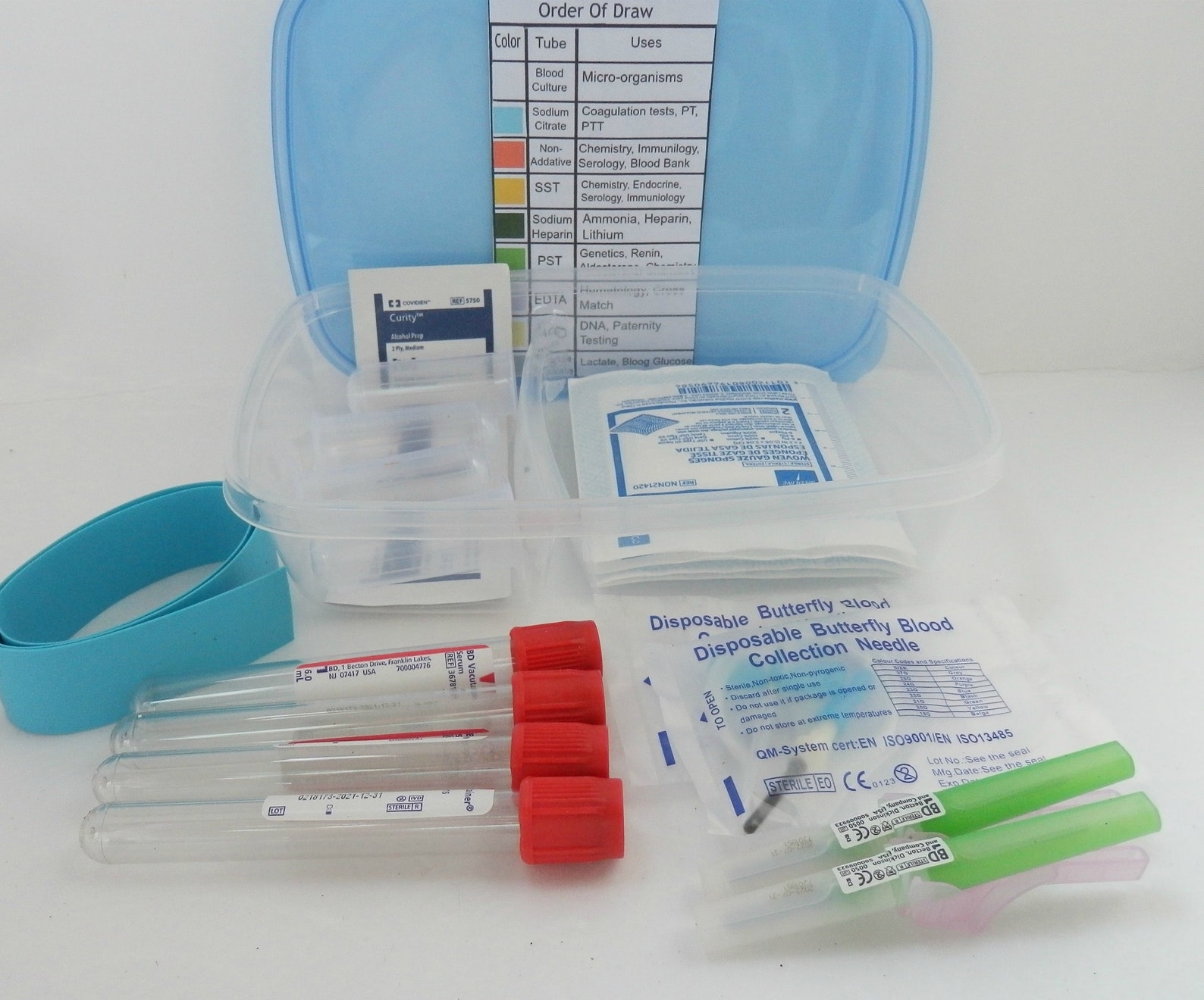 Phlebotomy Kit Order of Draw Practice Kit Etsy
