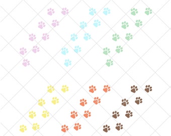Download Paw Print Trail Etsy