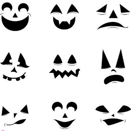 Scarecrow Faces SVG PNG JPG Commercial License Autumn Clipart - Etsy