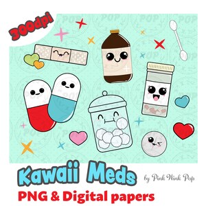 Kawaii Medical PNG for nurses medicine cabinet bathroom doctor hospital nursery healthcare band aid