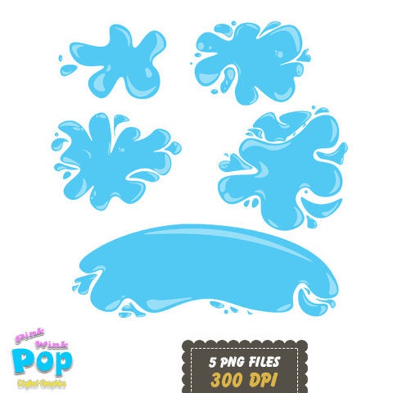 Spilling Water Clipart Image
