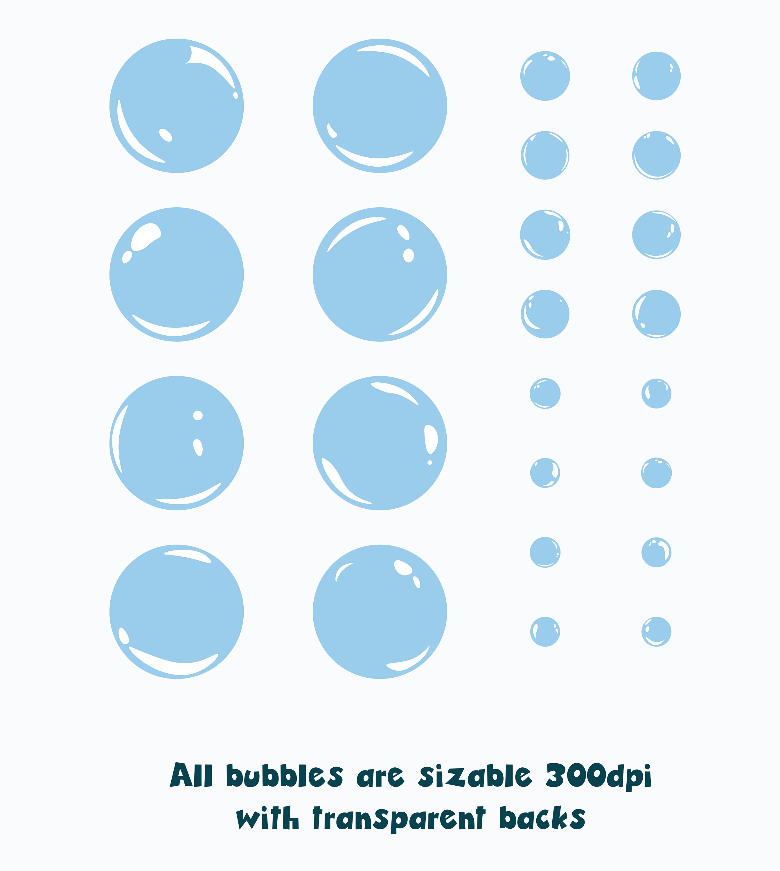 Bubbles SVG PNG Vector Cut File for Cricut Printables Signs - Etsy
