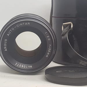 Argus Auto-Cintar 55mm F2 Lens M42 Mount