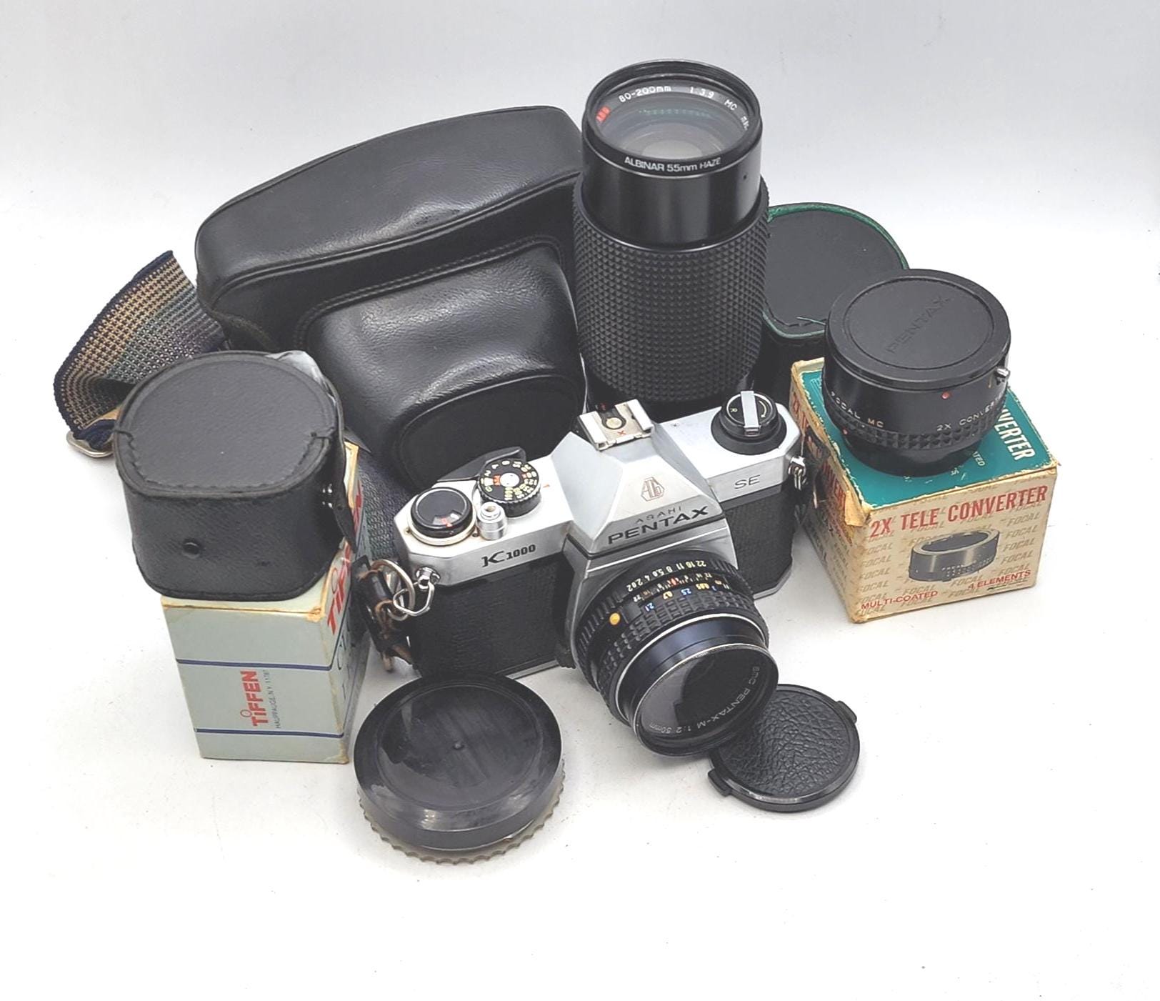 旭ペンタックス K1000 SE カメラ（SMC Pentax-M 50mm f/2 レンズ