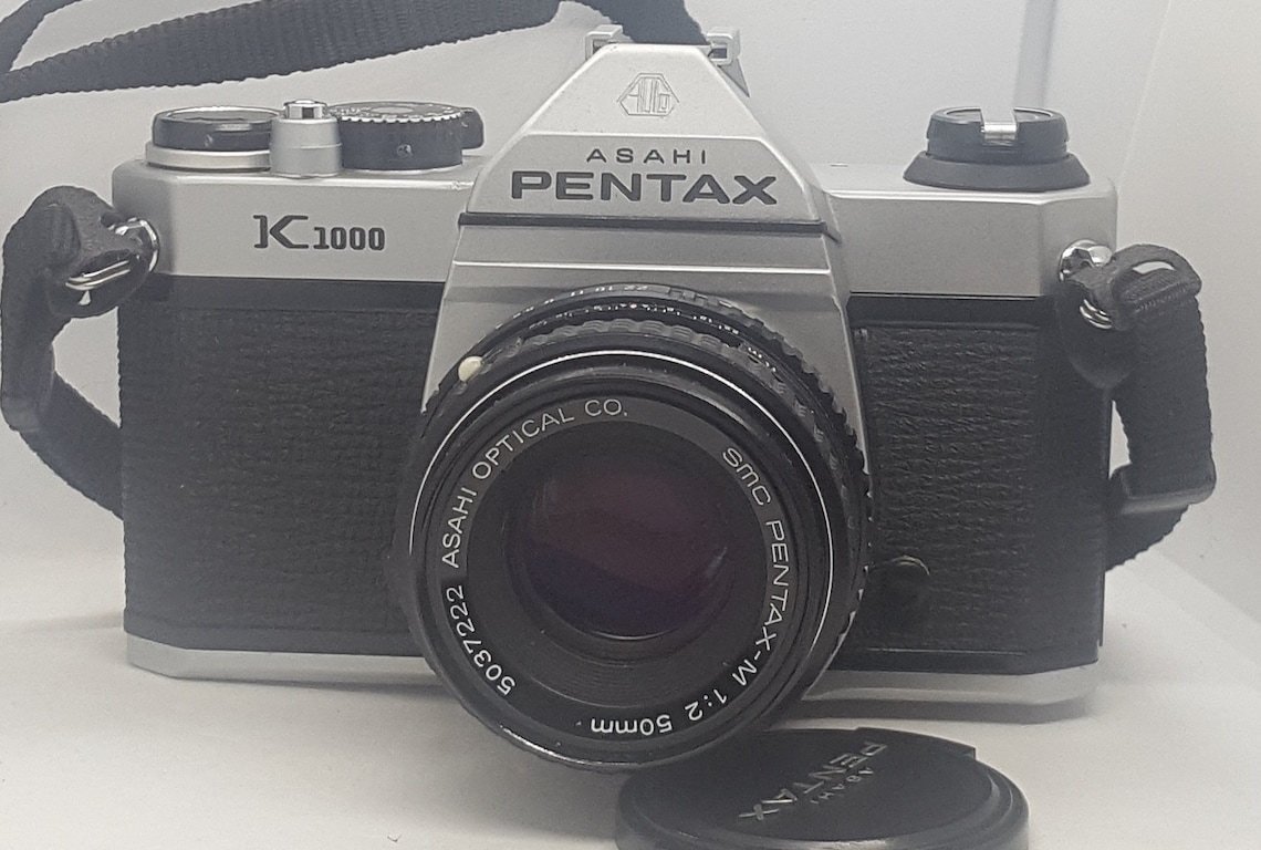 Asahi Pentax K1000 35mm SLR Film Camera 50mm PentaxM 12 Lens Etsy