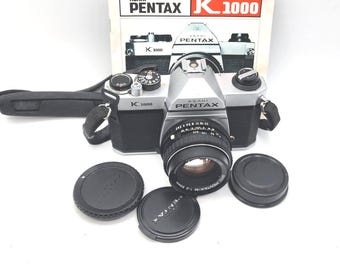 Asahi Pentax K1000 35mm Film Camera w SMC Pentax-M 50mm f/2, Instructions