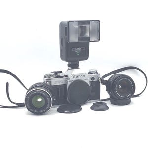 Canon AE-1 フィルムカメラ、Canon 188Aフラッシュ Canon Speedlite 188A Shoe Mount Flash for Canon for sale