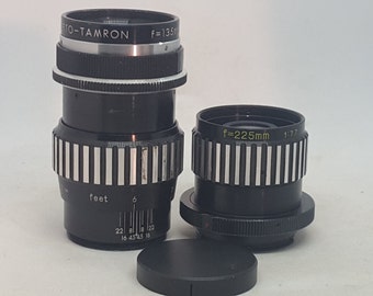Converto Tamron 135mm 1:4.5 & Converter 225mm Camera Lens w/ Exakta Mount