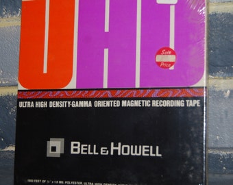 Sealed Bell & Howell Ultra High Density Oriented Magnetic Recording Tape UDH 18P (032377) REEL 7" x 1800 ft