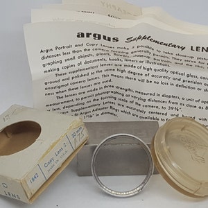 Vintage Argus 30mm 2 Dopler, Portrait Copy Lens Filter for Close-Up Photography, New in Box, #1842