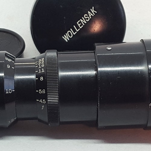 Wollensak Rochester 6 Inch f/4.5 Cine Telephoto Lens C Mount Movie Camera Lens shops