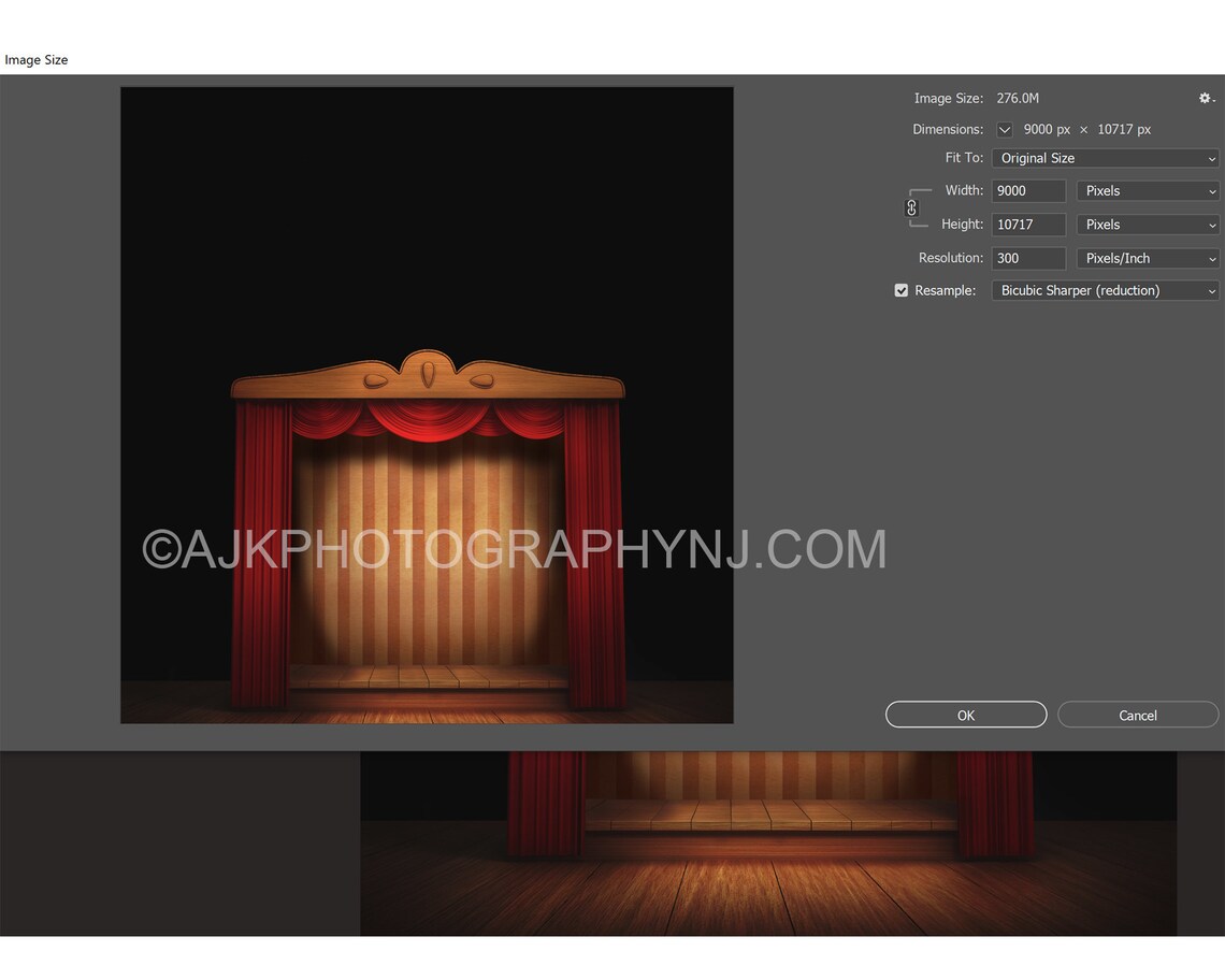 Puppet Theater Digital Background Puppet Stage Digital Etsy
