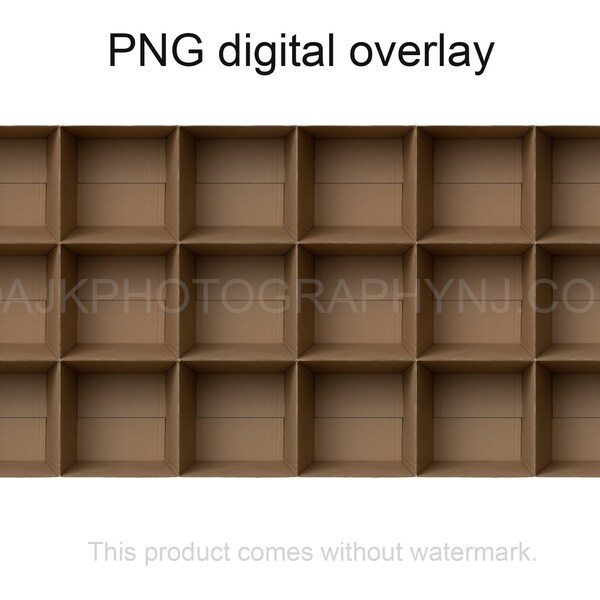 Box Digital Overlay Etsy