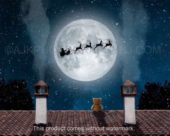 Avezano Toile De Fond Pour Photographie De Noël, 2,4 X 2,4 M