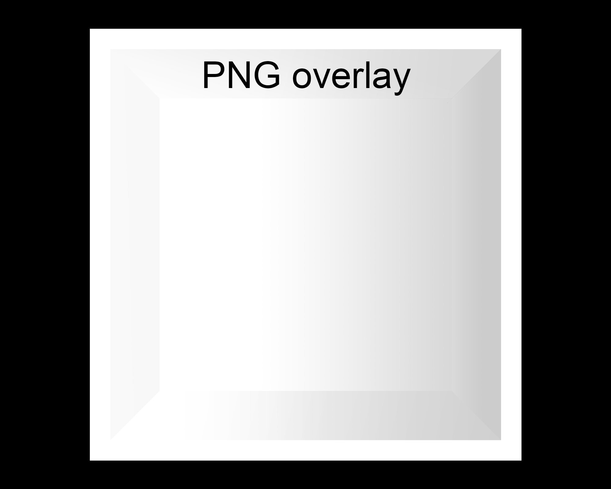 1 Empty White Box Template PNG Digital Overlay Photography - Etsy