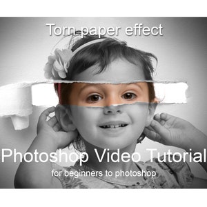 Video tutorial di Photoshop, effetto carta strappata, video tutorial