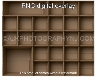 25 empty cardboard boxes template, 2 teachers, 23 students, class photo, digital background
