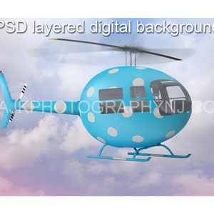 Easter egg helicopter, Easter digital background