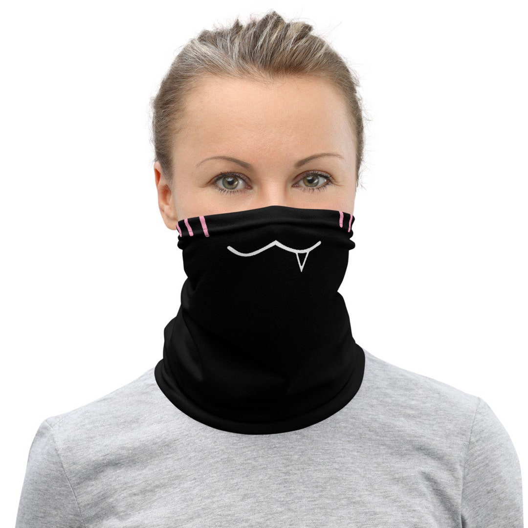 ANIME NECK GAITER Kitty Anime Mask Funny Neck Gaiter Japanese Neck