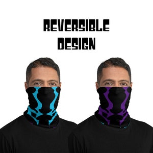 SOUL REVERSIBLE - Video Game Gaiter - Neck Gaiter Mask - Neck Warmer Gaiter - Polyester Head Band Mask - Inspired Bandana Face Mask