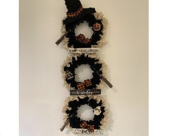 3 TIER WreathCountry/farmhouse style burlap wreath