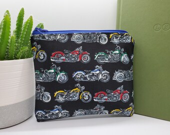 Upcycled Tie Bag - Motorcycle