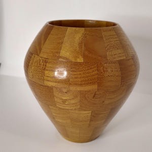 Mulberry wood Segmented Vase