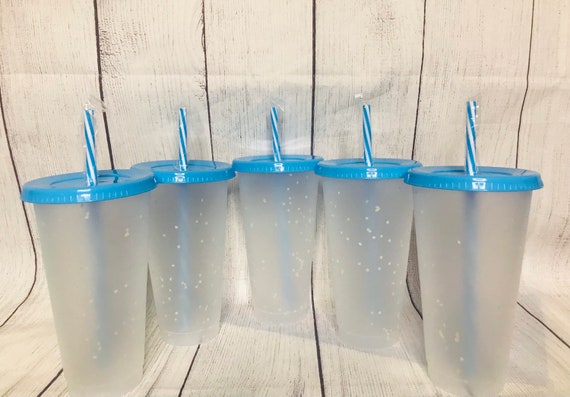Color Changing Cups/confetti Cups/blank Cups/5pk Cups/bulk/blank Tumblers/24o.z/color  Changing Tumblers/ Tumblers/vinyl Crafts/personalized 
