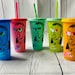 bad bunny cup, color changing cup, bad bunny tumbler, bad bunny color changing cup,color changing tumbler, resuable cold cup,bad bunny 24o.z 
