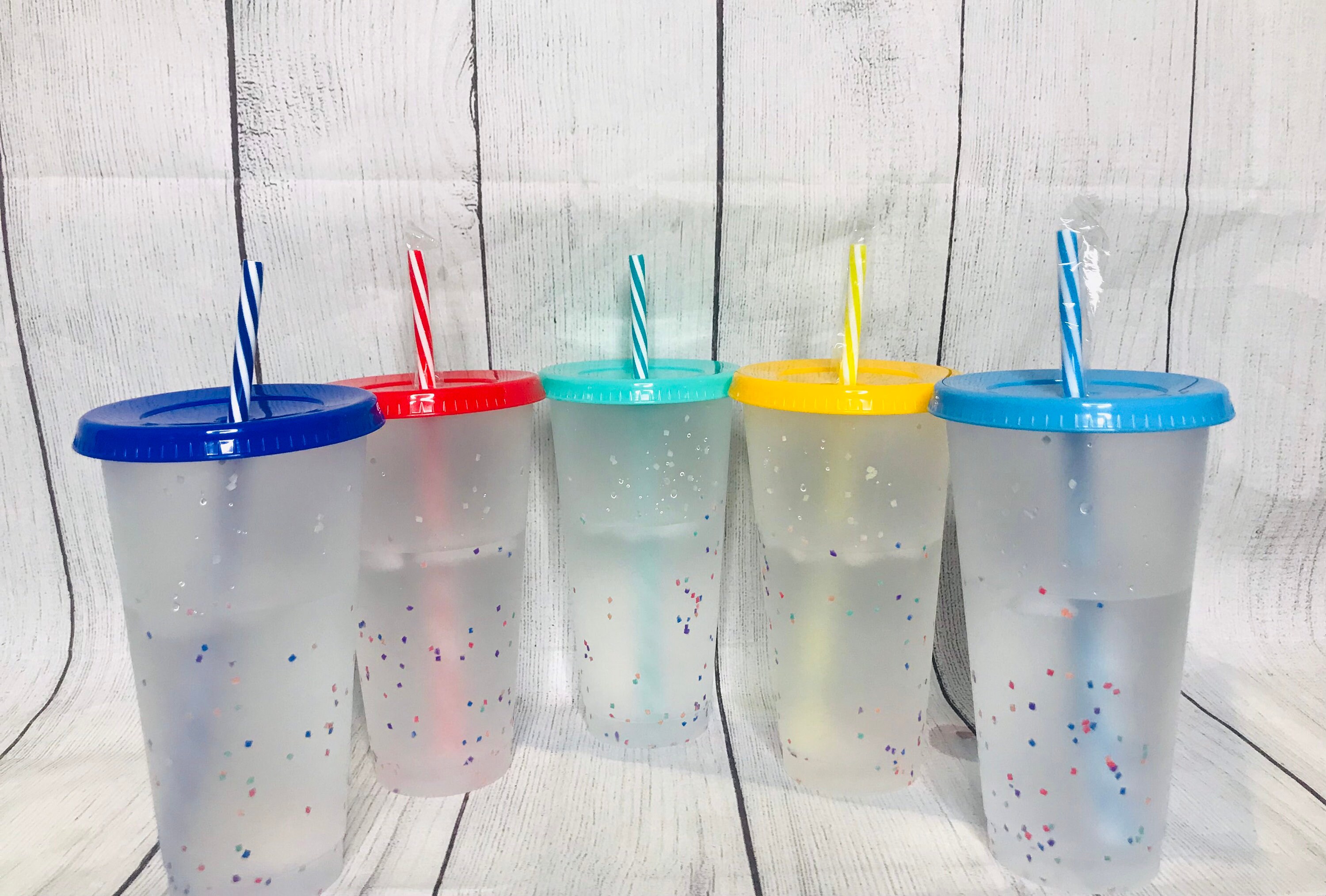 Color Changing Cups/confetti Cups/blank Cups/5pk Cups/bulk/blank