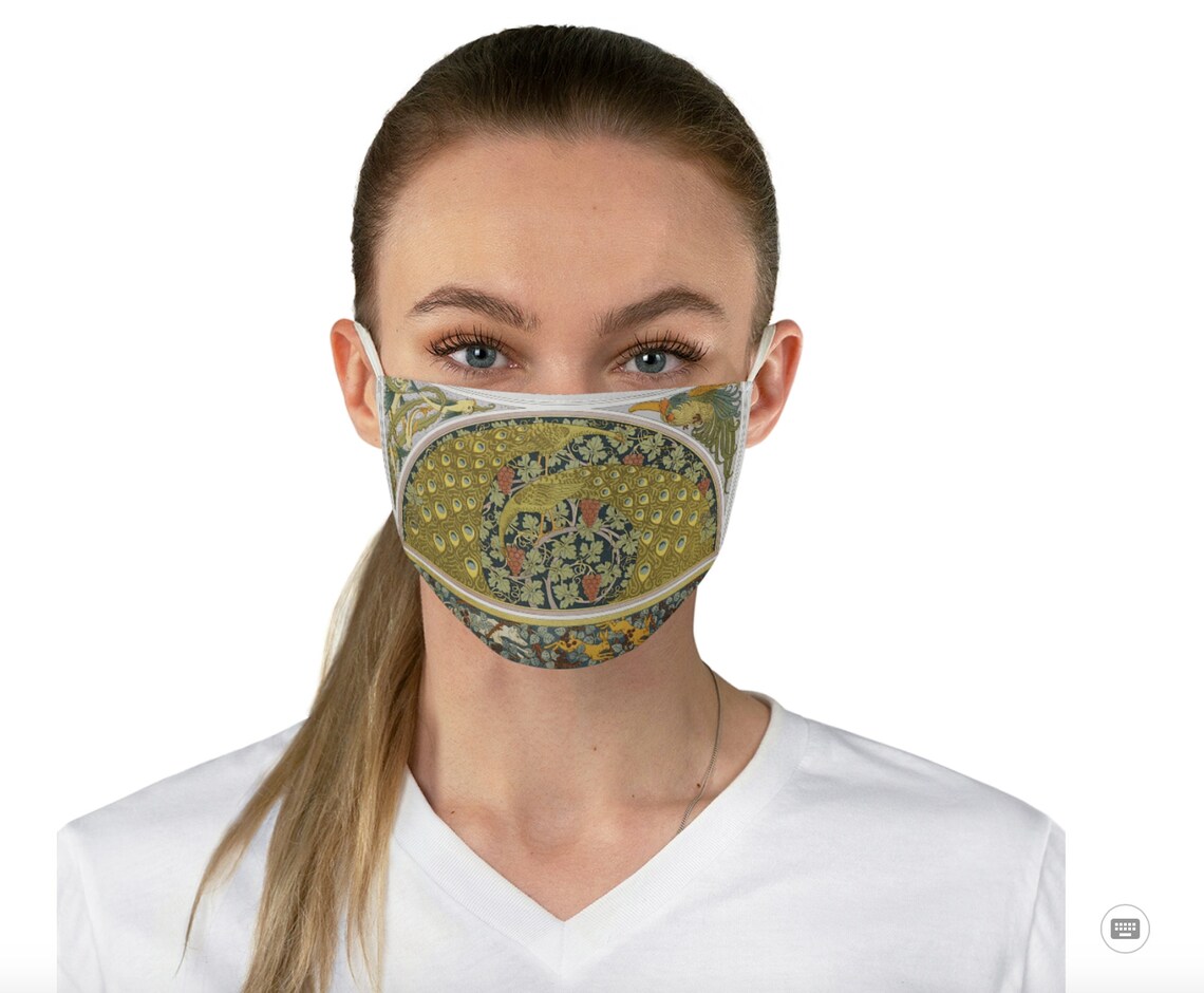 Beautiful Face Mask Sophisticated Face Mask Peacock Fashion Etsy