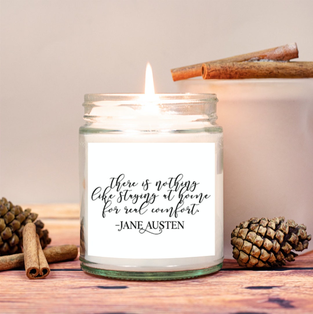 Jane Austen Candle White Farmhouse Hand Poured Candle Jane Etsy
