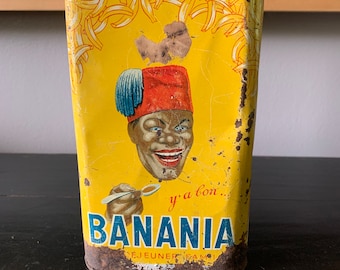 Vintage Banania French Breakfast Tin