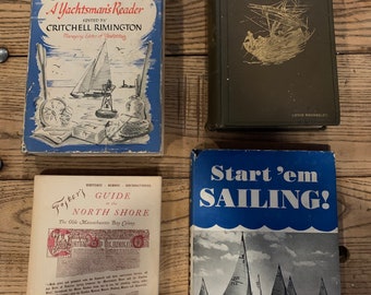 Vintage lot of Sailing Books, 4