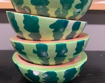 Vintage Holt Howard Watermelon Dessert Bowls, set of 4