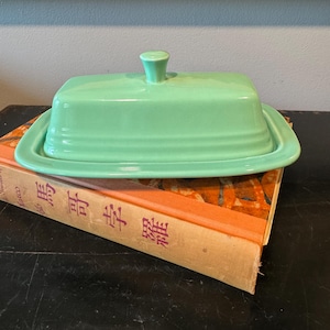 Vintage Fiestaware Fiesta Ware Aqua Butter Dish