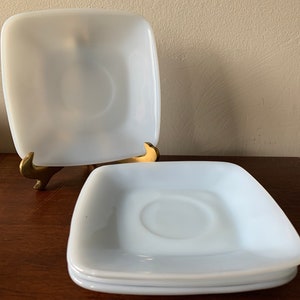 Vintage Fire King Delphite Charm, cup and 4 saucers