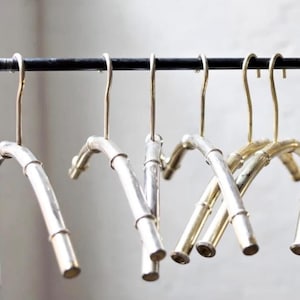 Vintage Brass Bamboo Clothing Hangers, sold individually
