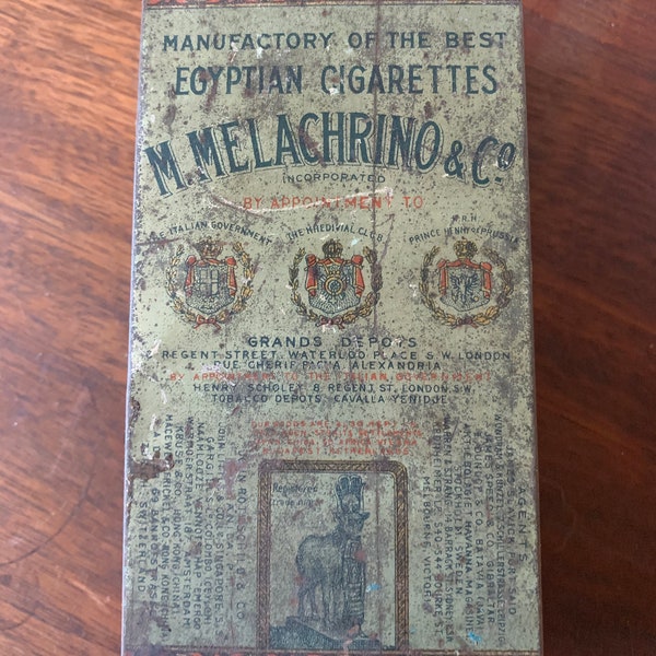 M. Melachrino and Co Egyptian cigarette tin