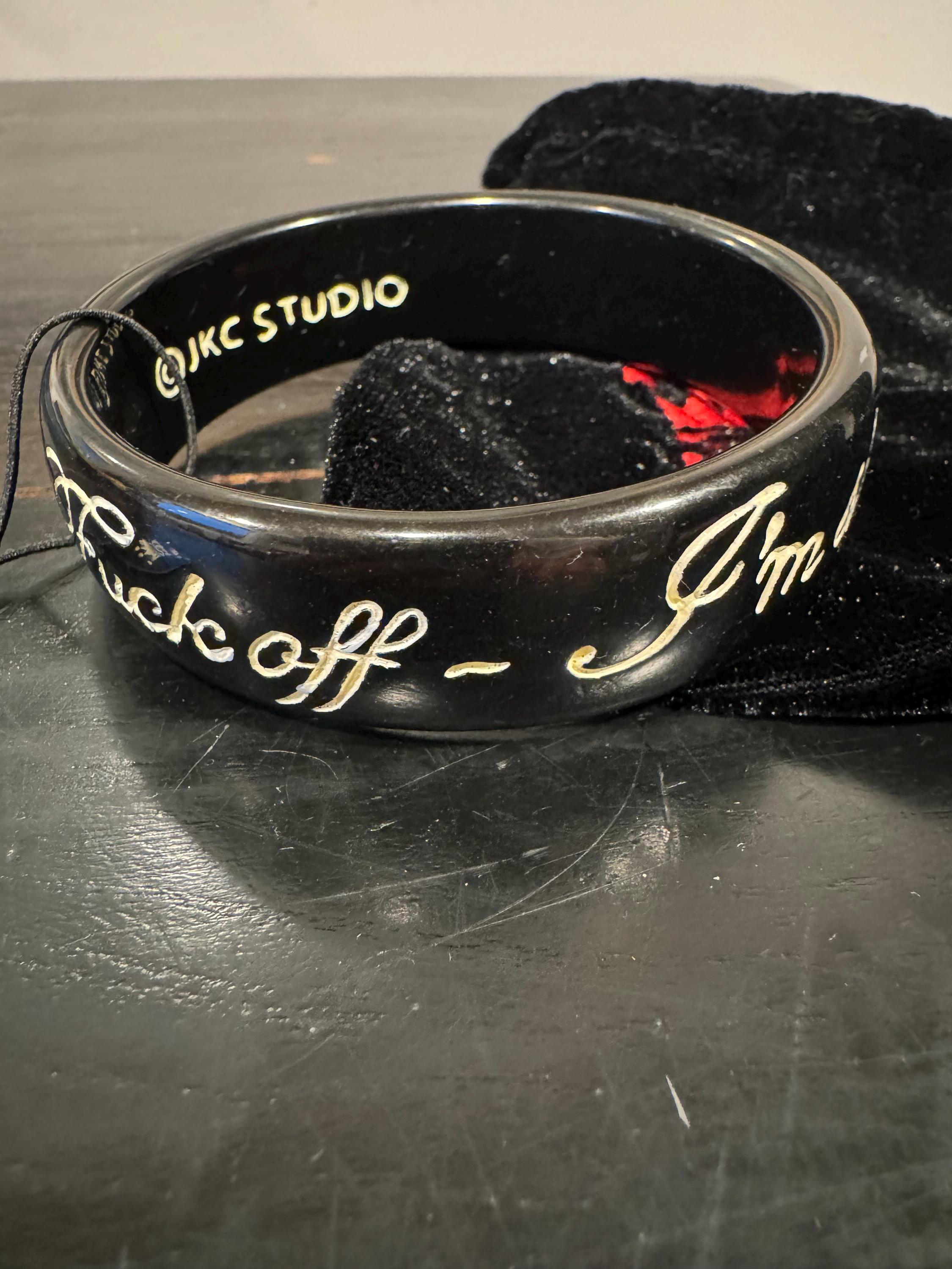 JessicaKaganCushman バングル黒 Jessica Kagan Cushman Bracelets - Etsy