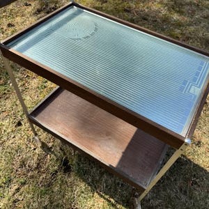 Salton Hotable Hotray Mayfair 2段加熱サービングカート H-158S ヴィンテージ 1960年代、コード付きホットトレイ