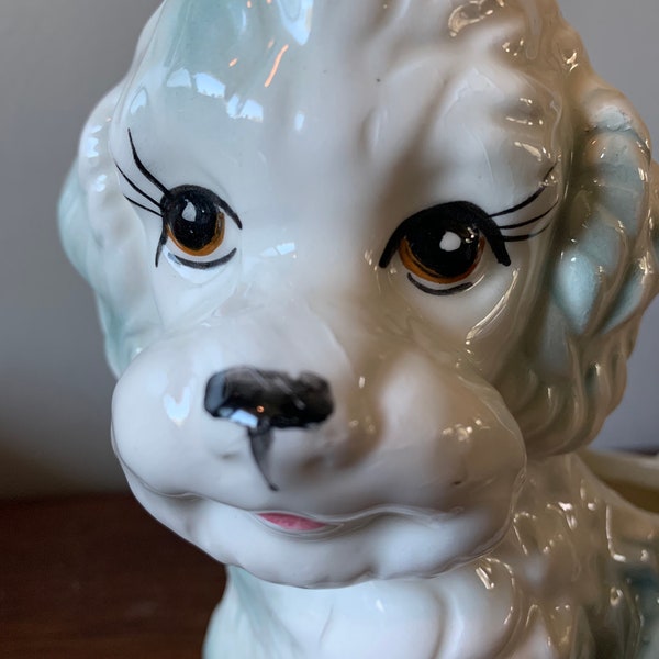 Vintage poodle planter