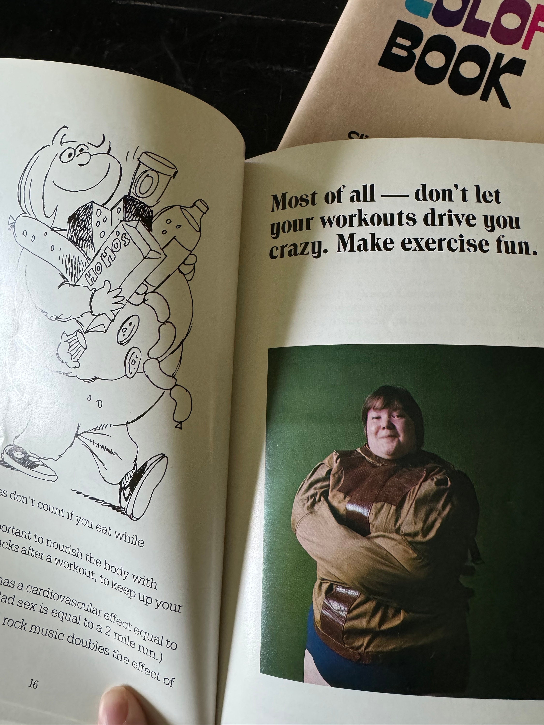 Vintage Bridget’s Diet Coloring Book, Bridget’s Workout Book, Coloring ...