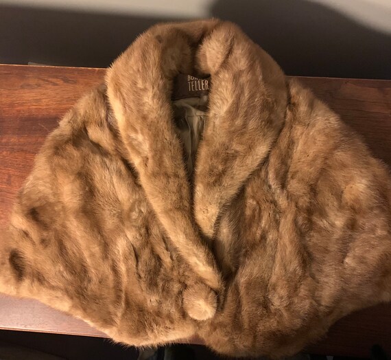 Vintage Blonde Mink Fur Stole 1950's Wedding Wrap Etsy